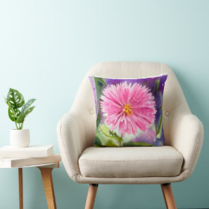 Purple Flower Cushion