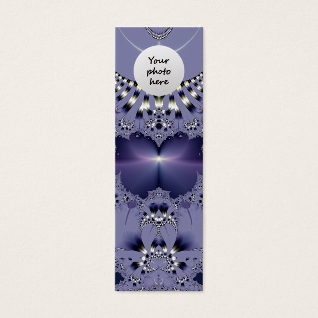 Purple Flower Custom Bookmark (Front)