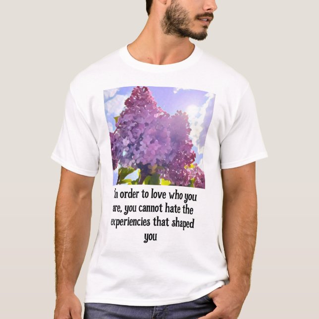 Purple Flower Design T-Shirt (Front)