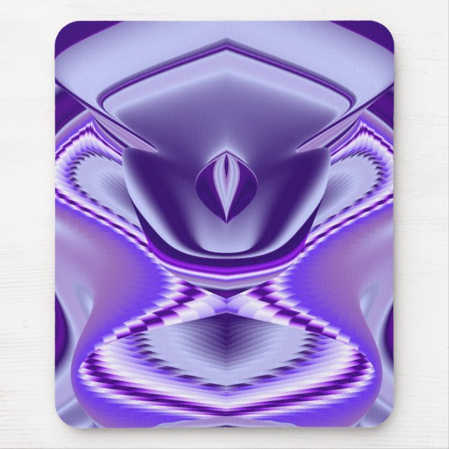 Purple Flower Dream , Abstract Fantasy Rainbow-Art Mouse Pad (Front)