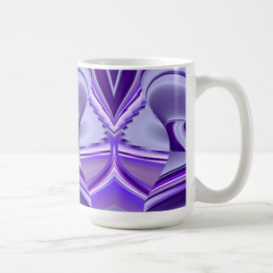 Purple Flower Dreams , Abstract Fantasy RainbowArt Coffee Mug