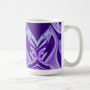 Purple Flower Dreams , Abstract Fantasy RainbowArt Coffee Mug