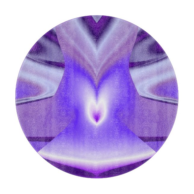 Purple Flower Dreams Cutting Board (Front)