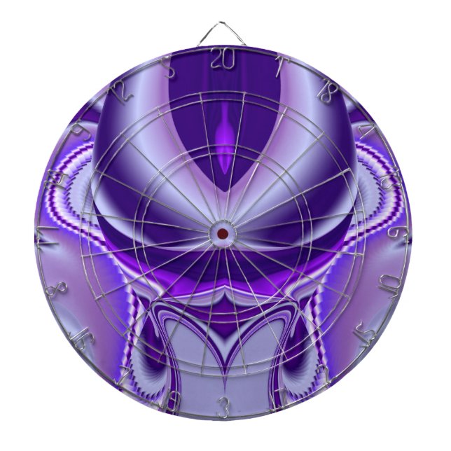 Purple Flower Dreams Dartboard (Front)