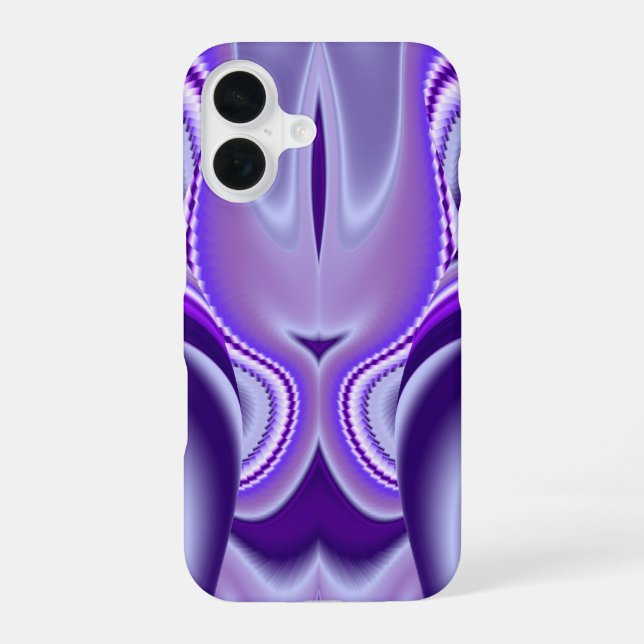 Purple Flower Dreams iPhone 16 Case (Back)