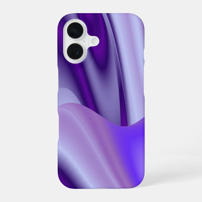 Purple Flower Dreams iPhone 16 Case (Back)