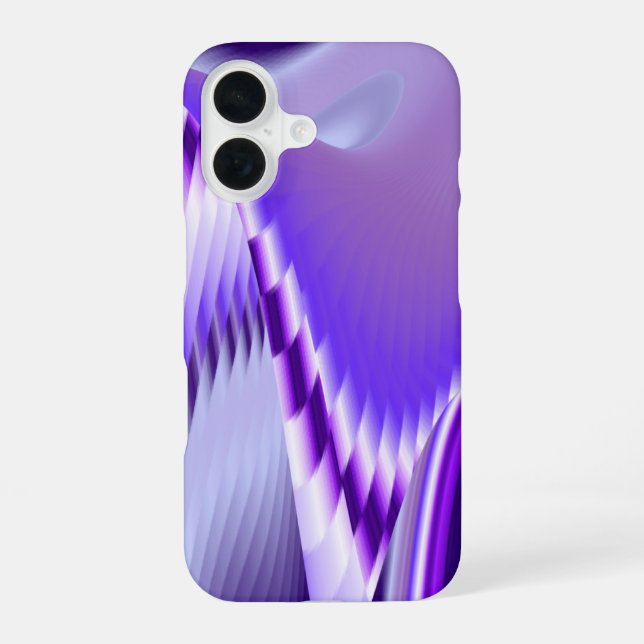 Purple Flower Dreams iPhone 16 Case (Back)