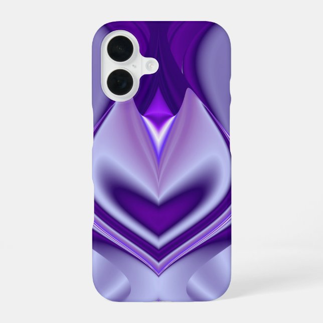 Purple Flower Dreams iPhone 16 Case (Back)