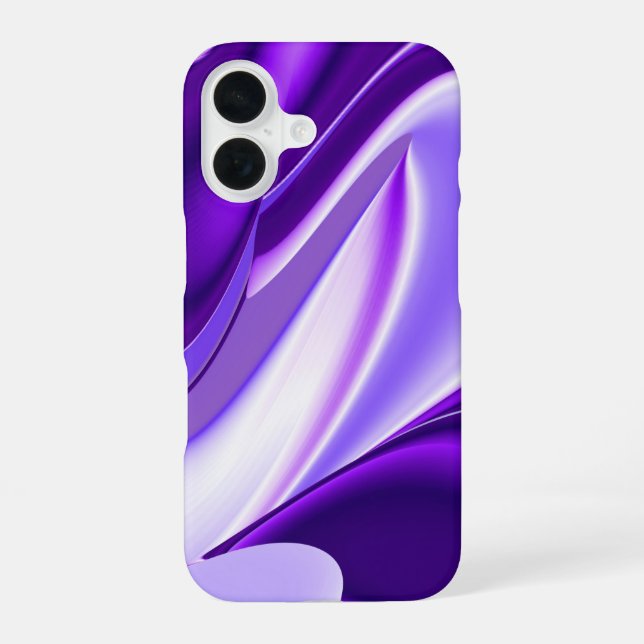 Purple Flower Dreams iPhone 16 Case (Back)