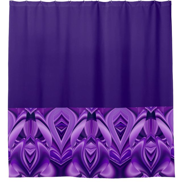 Purple Flower Dreams Shower Curtain (Front)