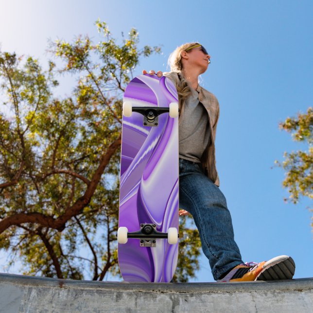 Purple Flower Dreams Skateboard (Outdoor 1)