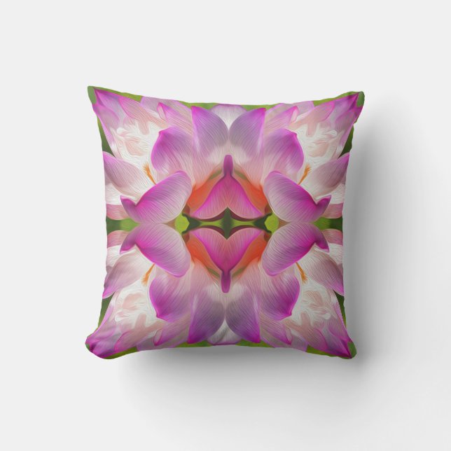 PURPLE FLOWER - Fractal Art - Cushion (Front)