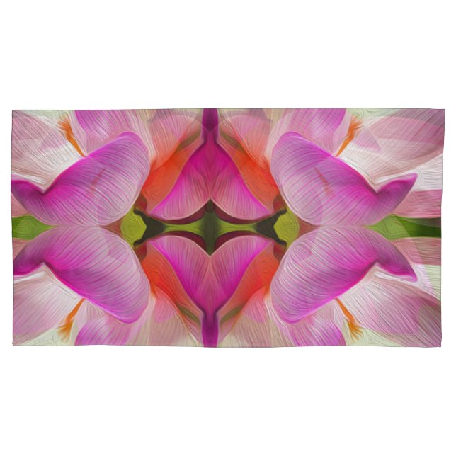 PURPLE FLOWER - Fractal Art - Pillowcase (Front)