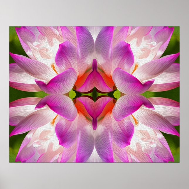 PURPLE FLOWER - Fractal Art - Poster (Front)