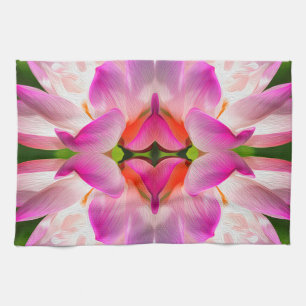 PURPLE FLOWER - Fractal Art - Tea Towel