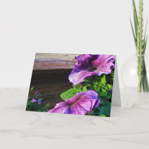 Purple Flower Garden Card