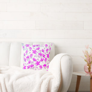 Purple Flower Garden Cushion