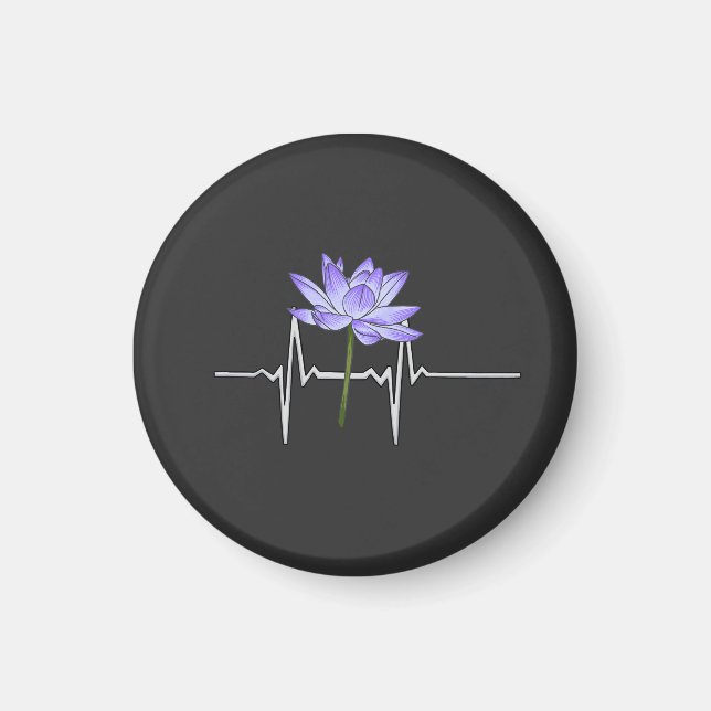 Purple Flower Gardener  Magnet (Front)