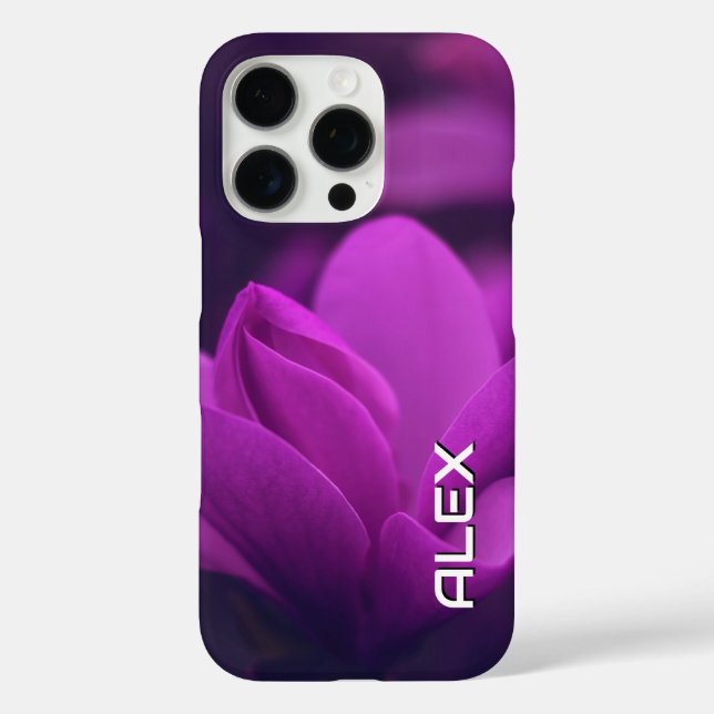 Purple Flower in Soft Light Case-Mate iPhone Case (Back)