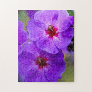 Purple flower jigsaw puzzle