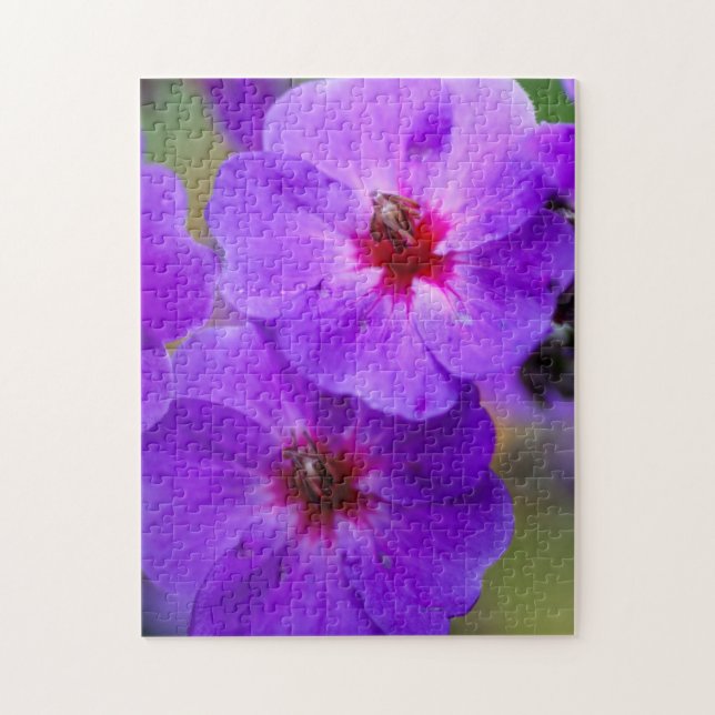 Purple flower jigsaw puzzle (Vertical)