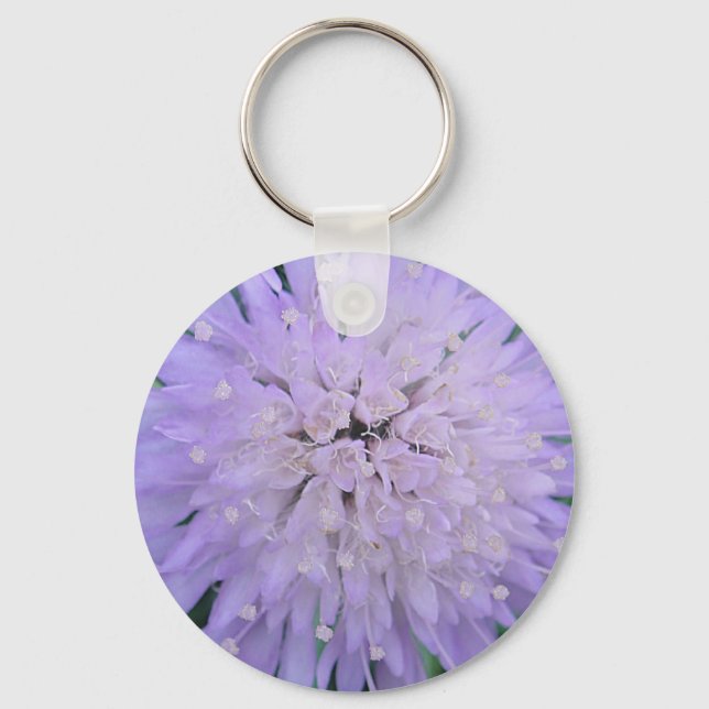Purple flower key ring (Front)
