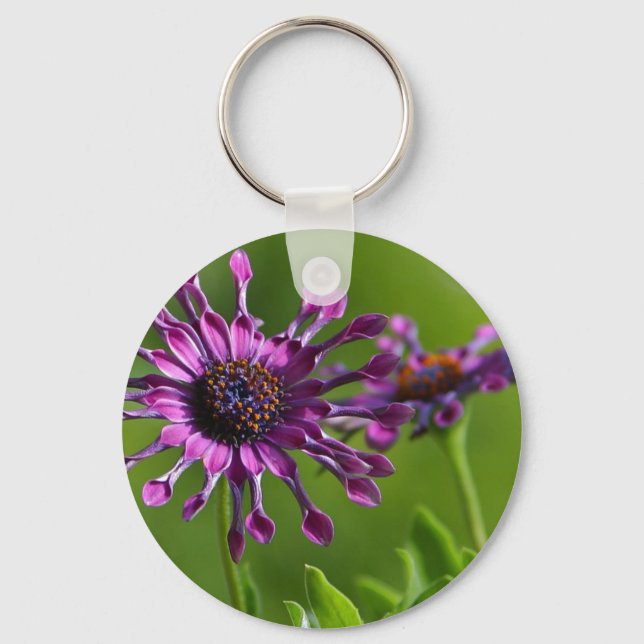 purple flower keychain (Front)