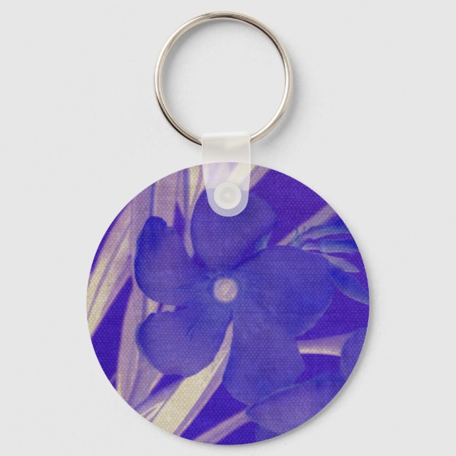 Purple Flower Keychain (Front)