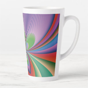 Purple Flower Latte Mug
