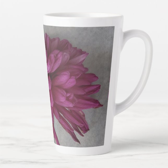 Purple Flower Latte Mug (Right)