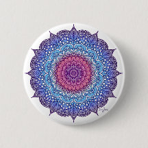 Purple Flower Leaf Mandala