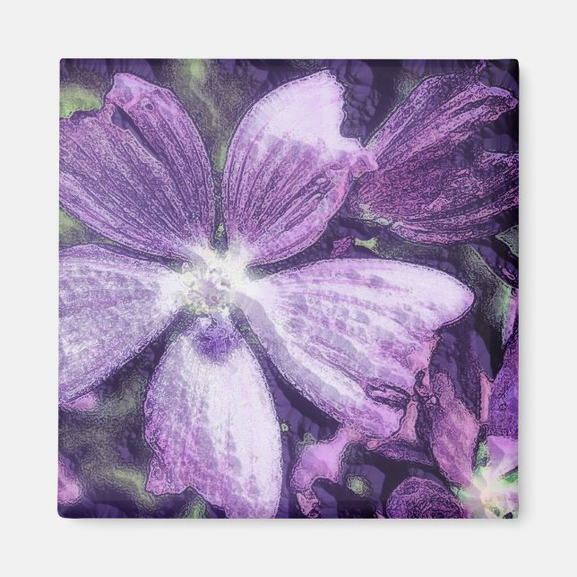Purple Flower Magnet (Front)