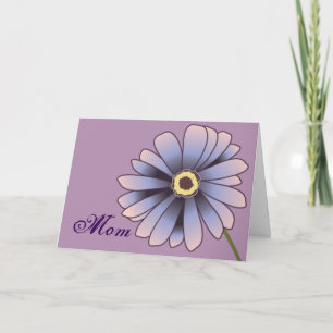 Purple Flower Mothers Day Card