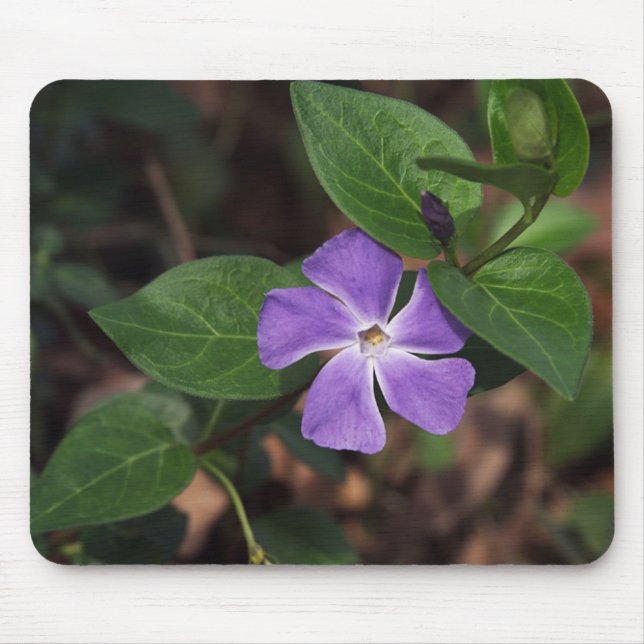 Purple flower mouse pad (Front)