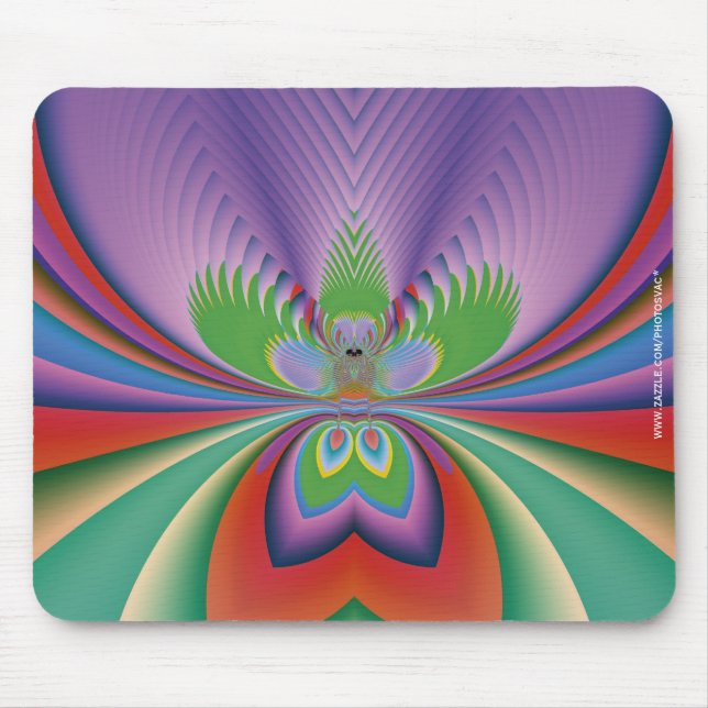 Purple Flower Mouse Pad (Front)