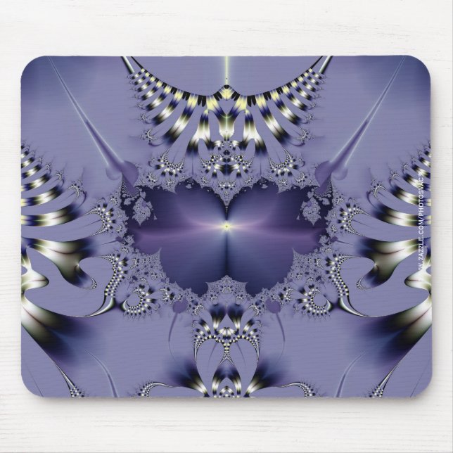 Purple Flower Mouse Pad (Front)