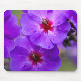 Purple flower mouse pad