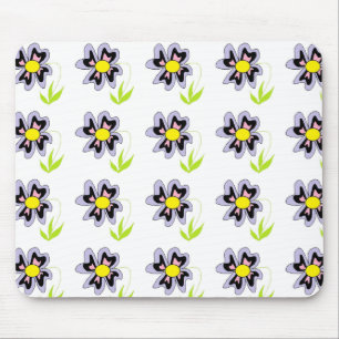 PURPLE FLOWER MOUSE PAD