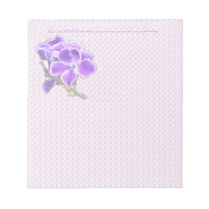 Purple Flower Notepad