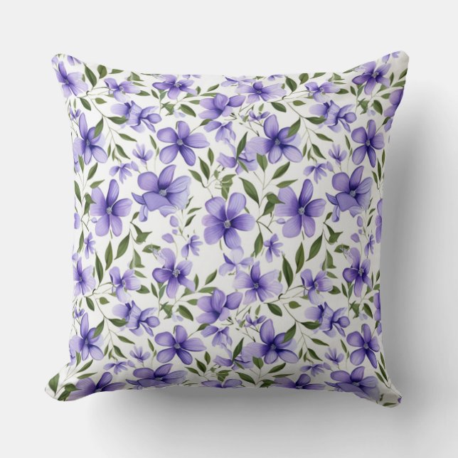 Purple Flower Passion Cushion (Front)