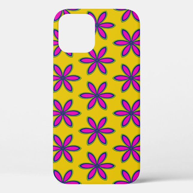 Purple Flower Patch Case-Mate iPhone Case (Back)