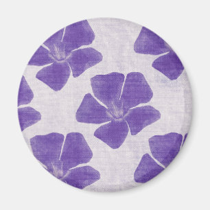 Purple Flower Pattern Magnet