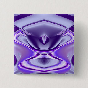 Purple Flower Rainbow Dreams 15 Cm Square Badge