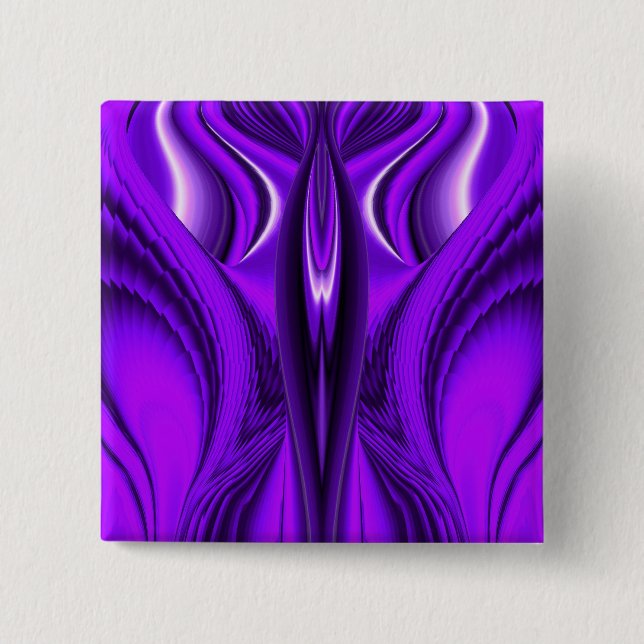 Purple Flower Rainbow Dreams, Angel Wings 15 Cm Square Badge (Front)