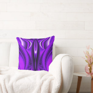 Purple Flower Rainbow Dreams, Angel Wings Cushion