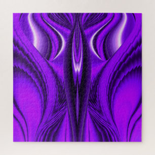 Purple Flower Rainbow Dreams , Angel Wings Jigsaw Puzzle