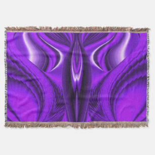 Purple Flower Rainbow Dreams, Angel Wings Throw Blanket