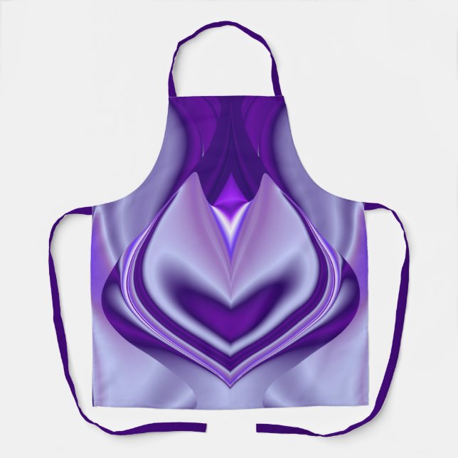 Purple Flower Rainbow Dreams Apron (Front)