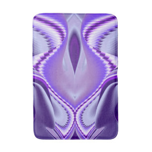 Purple Flower Rainbow Dreams Bath Mat