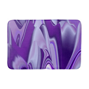 Purple Flower Rainbow Dreams Bath Mat
